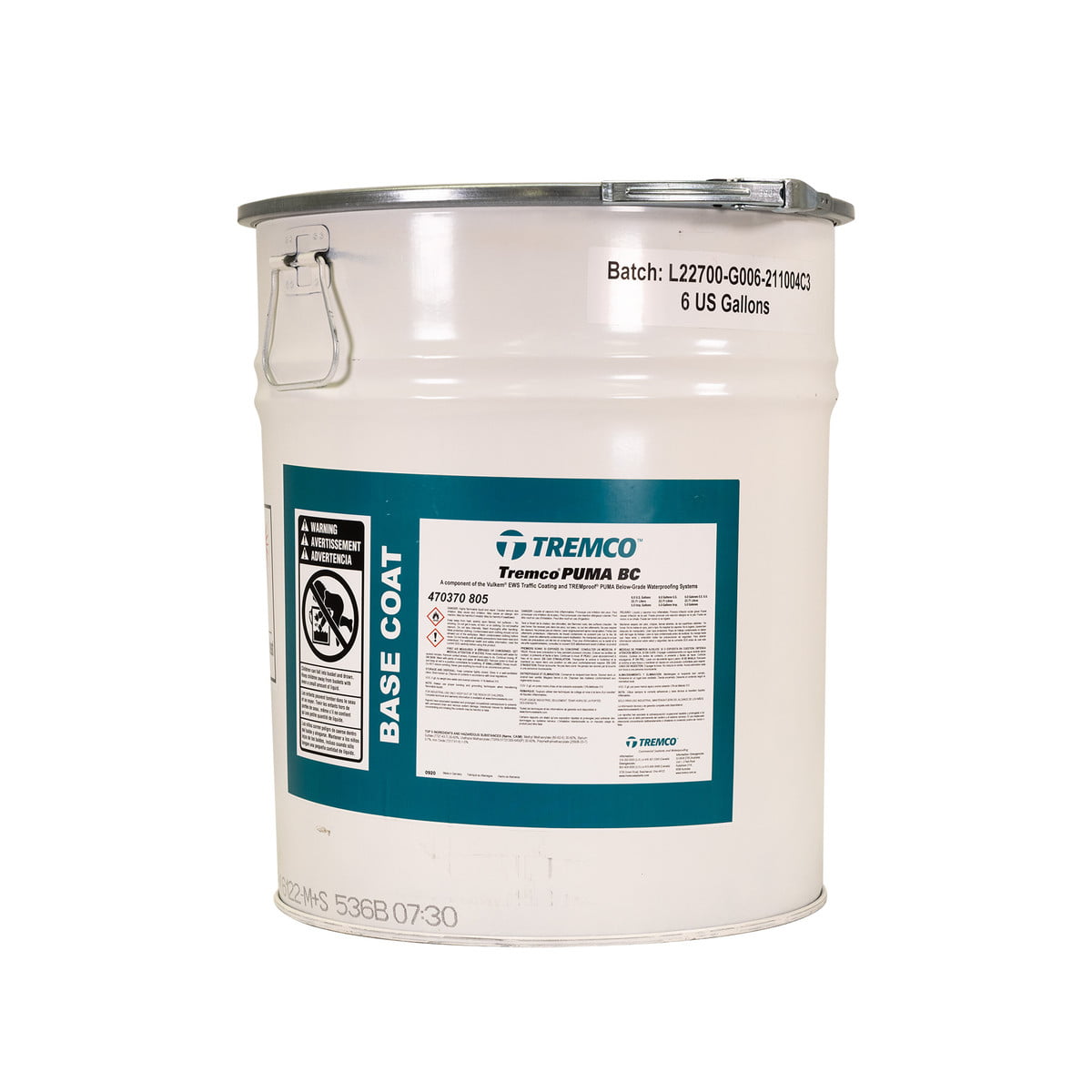 Tremco PUMA Base Coat 6gal Firestop Caulking Supply Wholesale