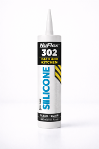 Nuco NuFlex 302 Bath & Kitchen Silicone Sealant White 300ml